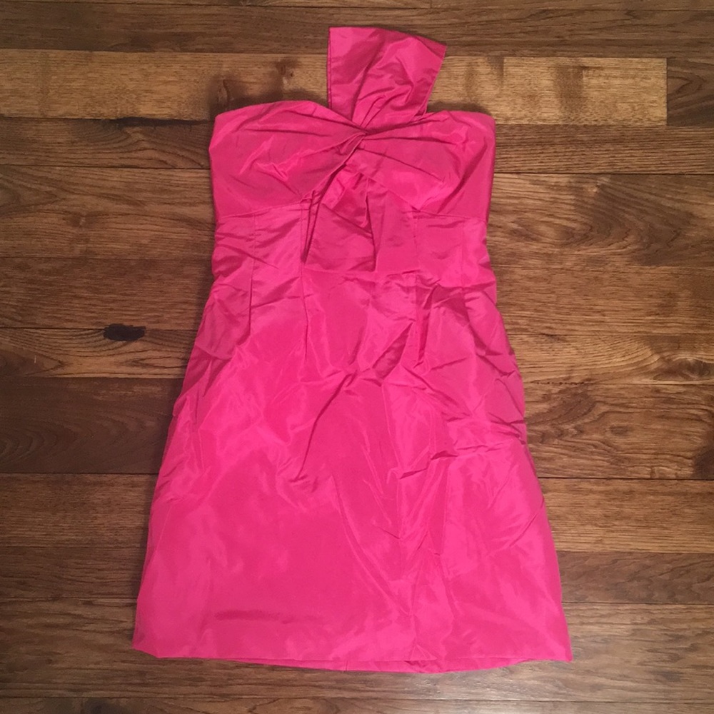 J. Crew Women’s Pink Silk Taffeta Strapless Dress
